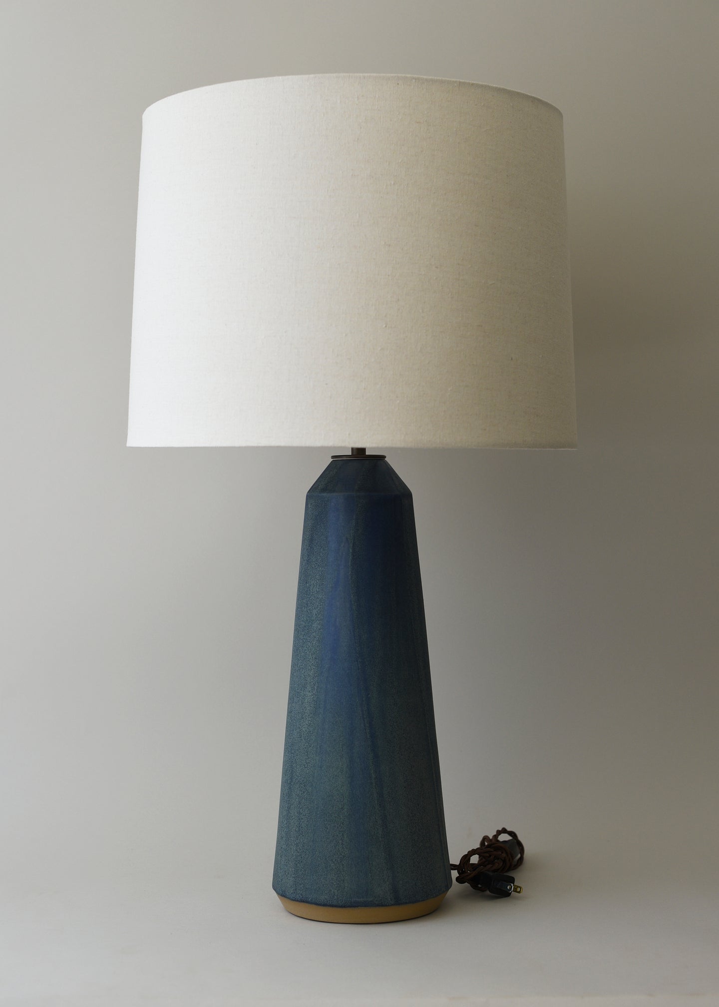 Large Column Lamp in Ink - Victoria Morris Pottery