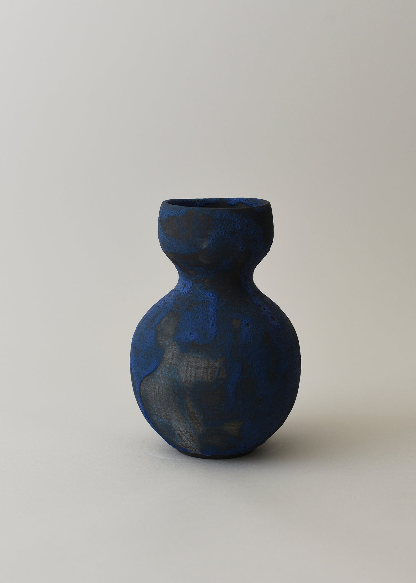 Flora Bud Vase in Brushed Cobalt - Victoria Morris Pottery