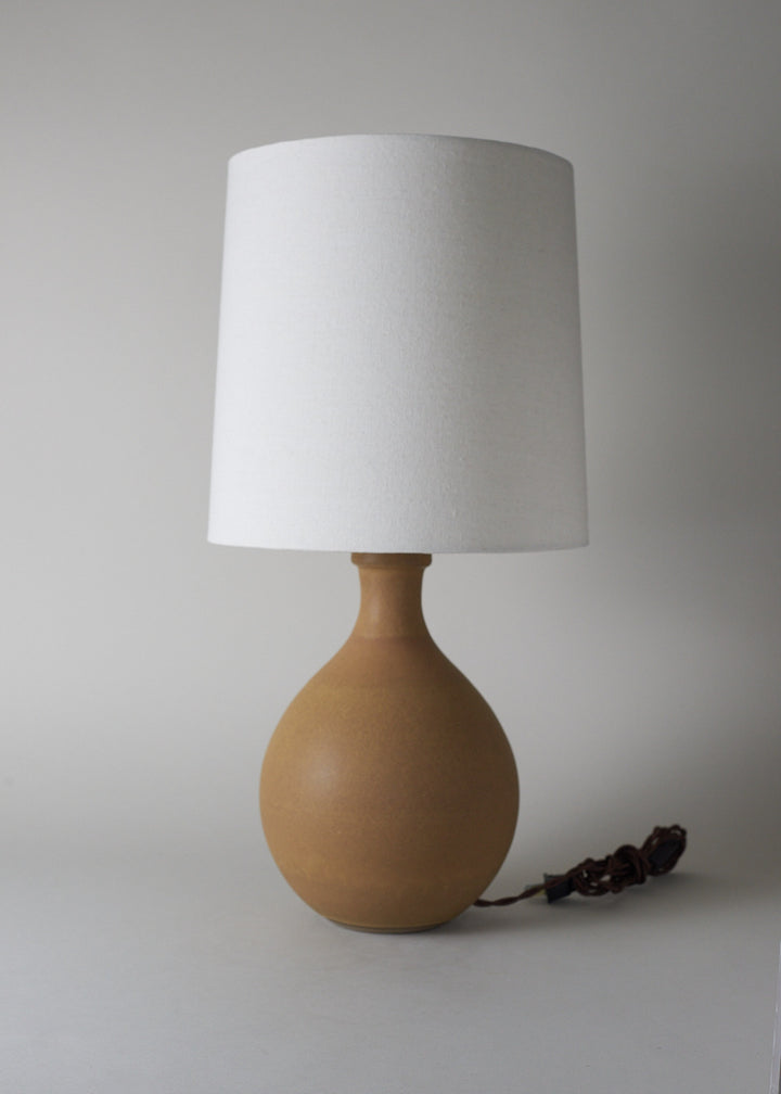 Large Iris Lamp in Honey - Victoria Morris Pottery