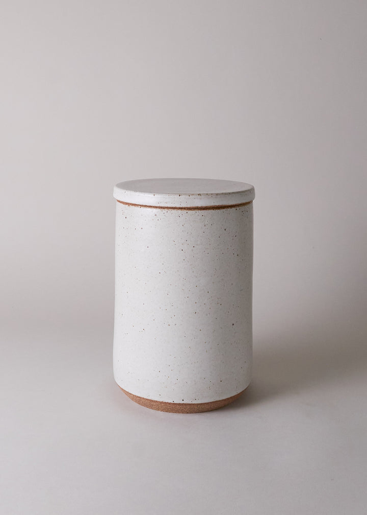 Medium Canister in Flecked - Victoria Morris Pottery