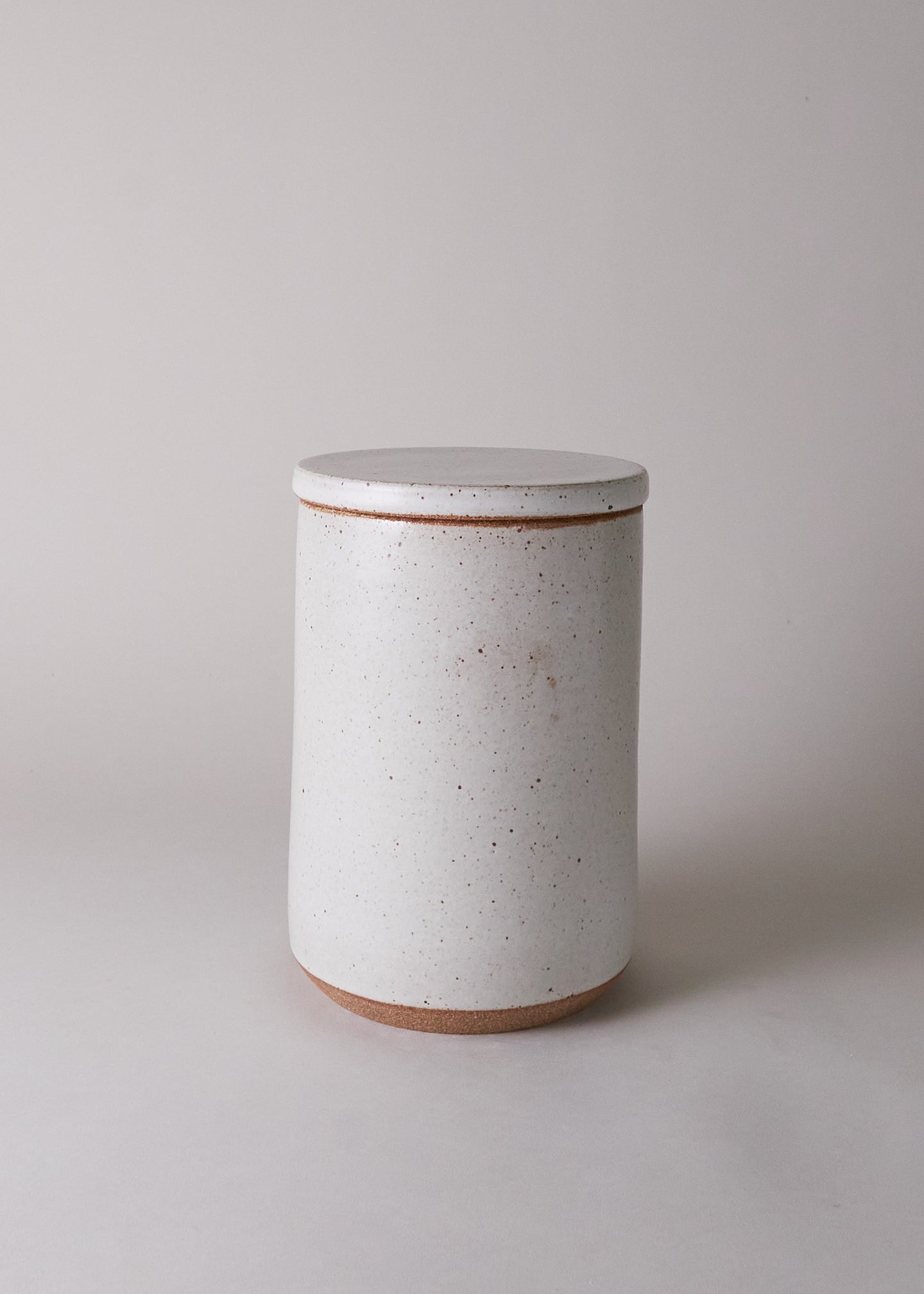 Medium Canister in Flecked - Victoria Morris Pottery