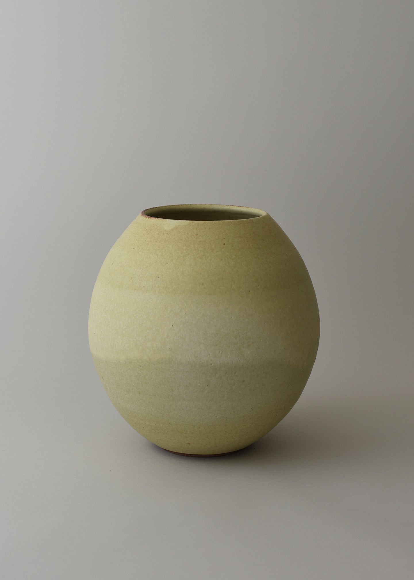 Large Orb Vase in Ochre - Victoria Morris Pottery