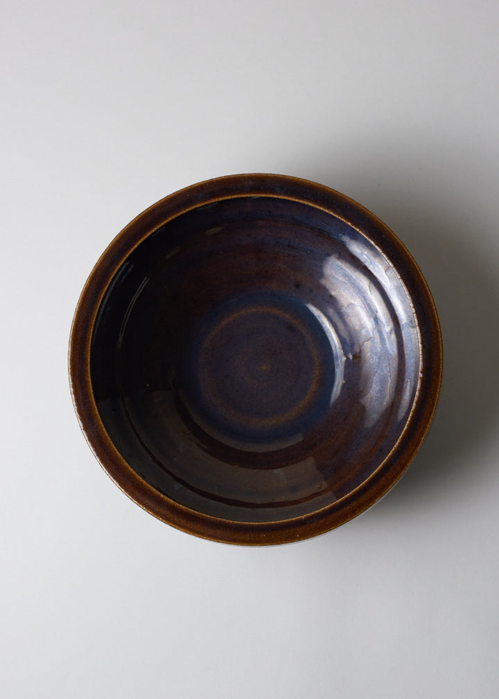 Ledge Series Bowl in Dark Amber - Victoria Morris Pottery