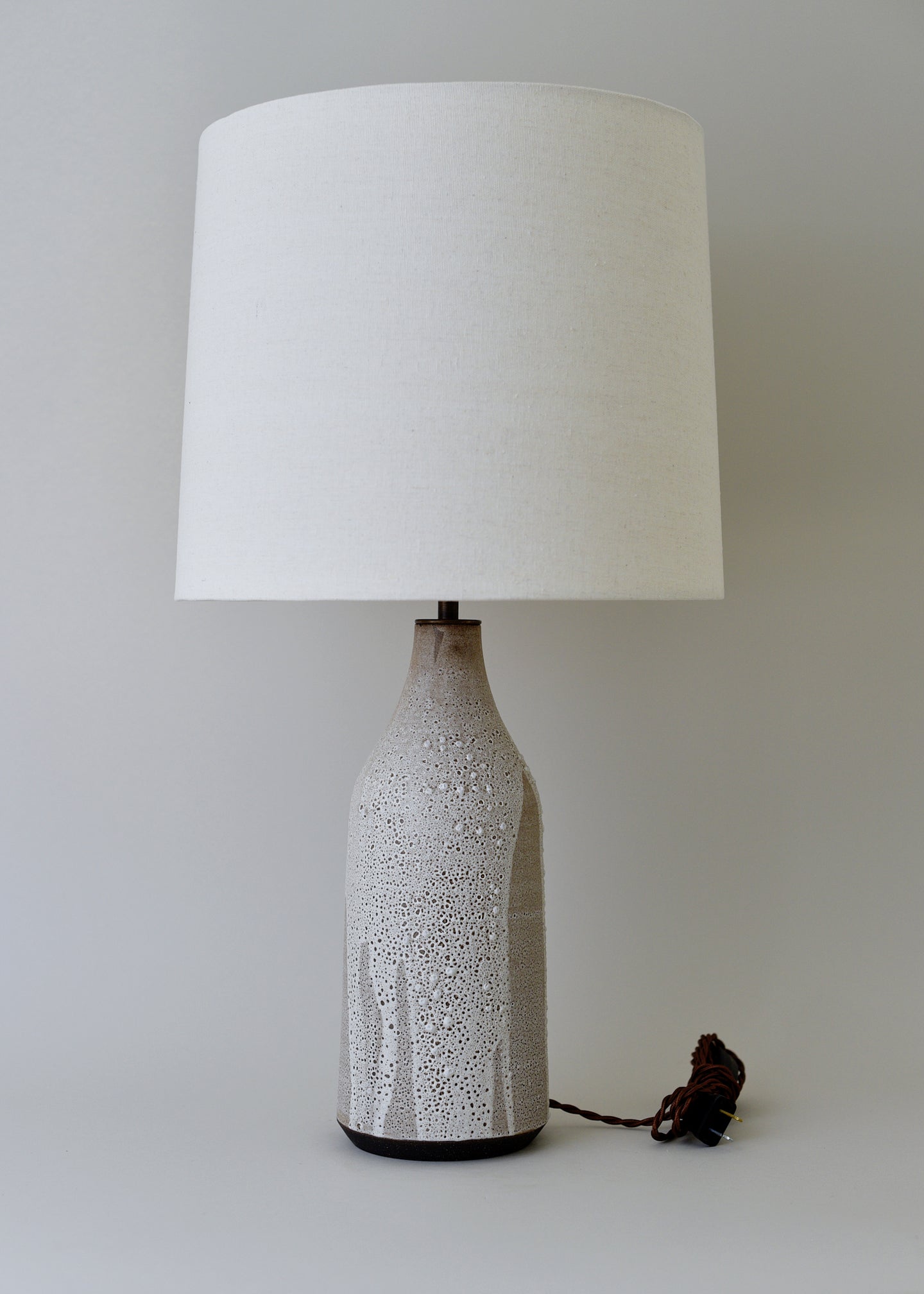 Large Bottle Lamp in Poured White - Victoria Morris Pottery
