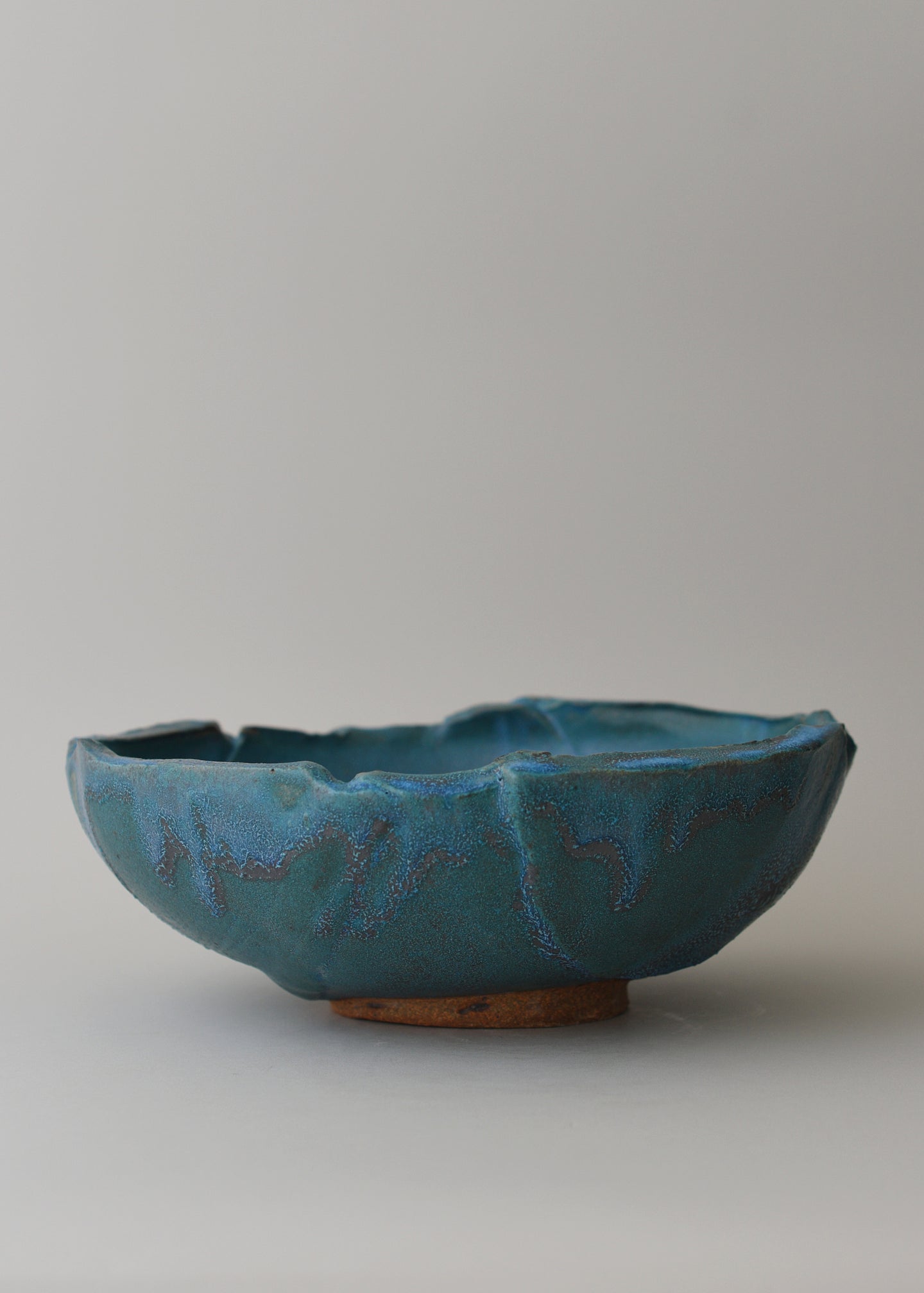 Slab Bowl in Turquoise - Victoria Morris Pottery