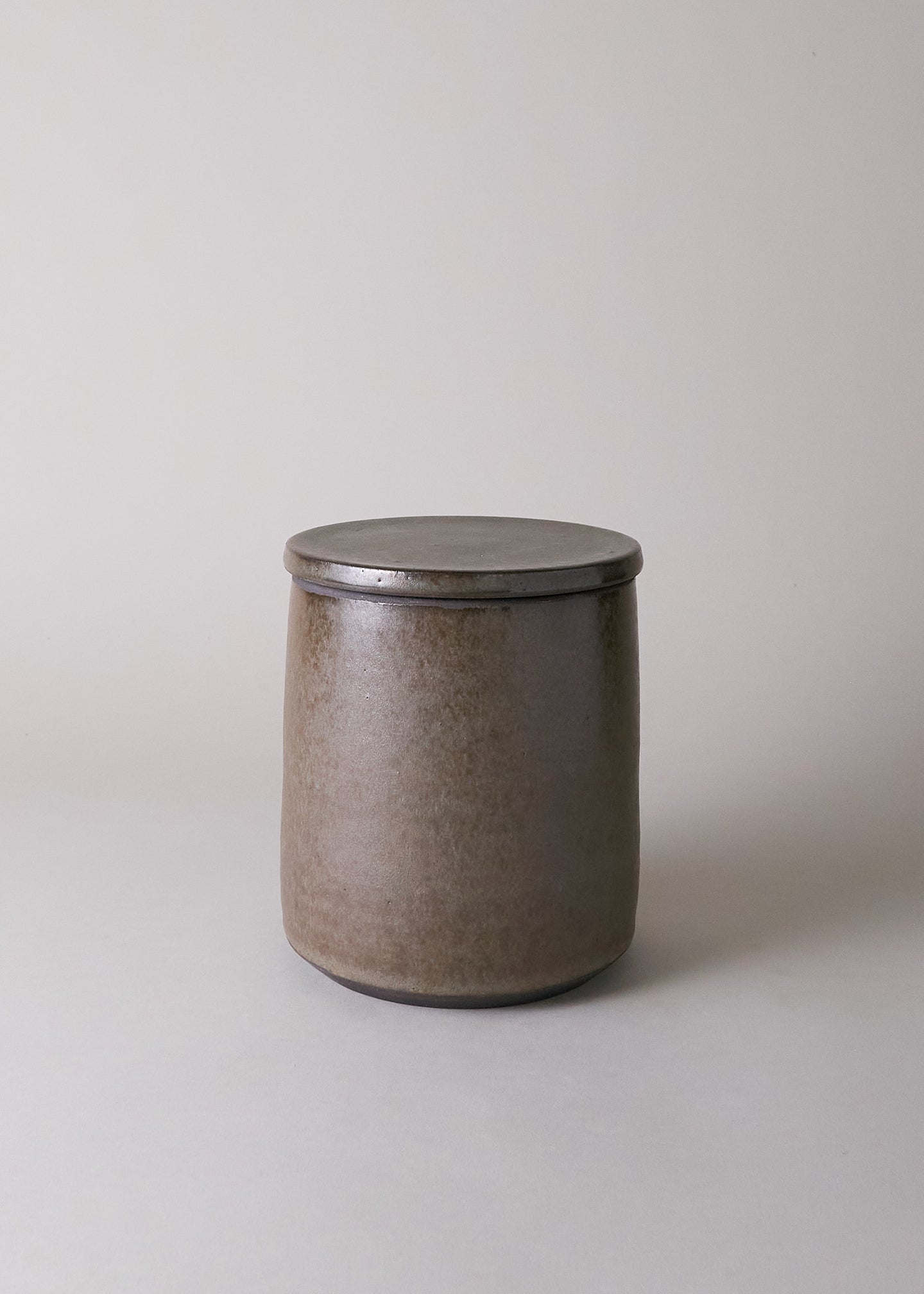 Small Canister in Tortoise Shell - Victoria Morris Pottery