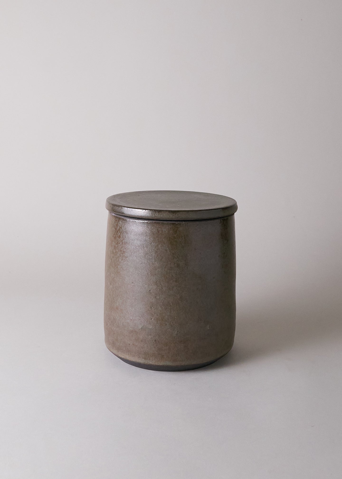 Small Canister in Tortoise Shell - Victoria Morris Pottery