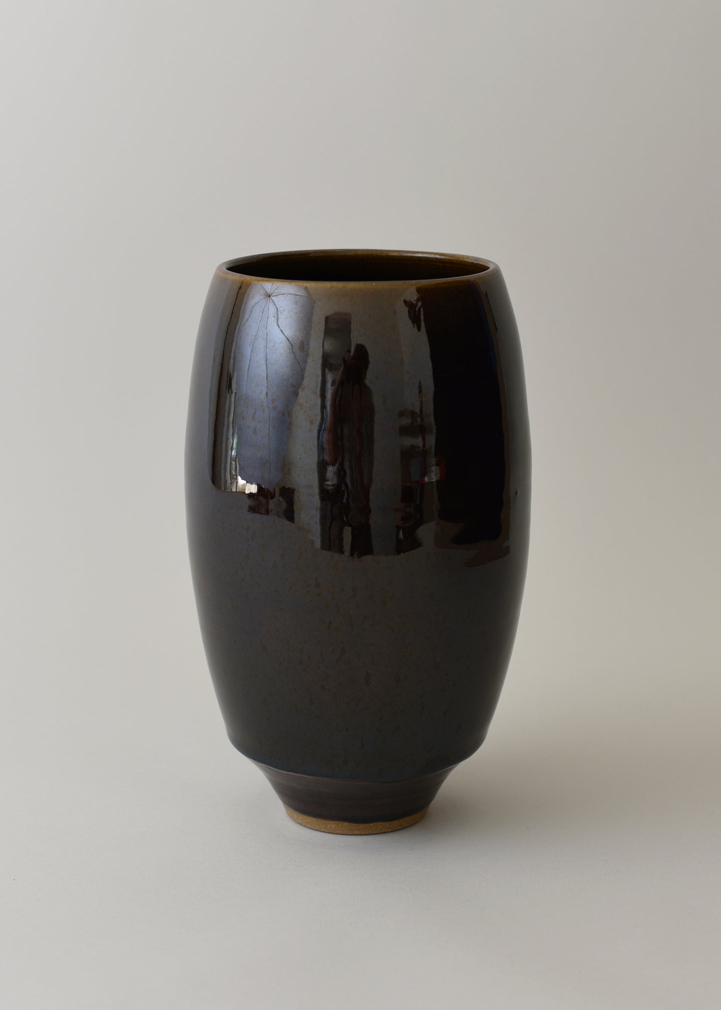 Oval Series Vase in Amber - Victoria Morris Pottery