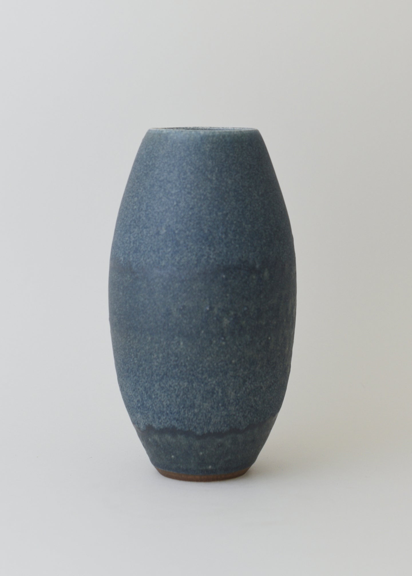 Oval Vase in Ink - Victoria Morris Pottery