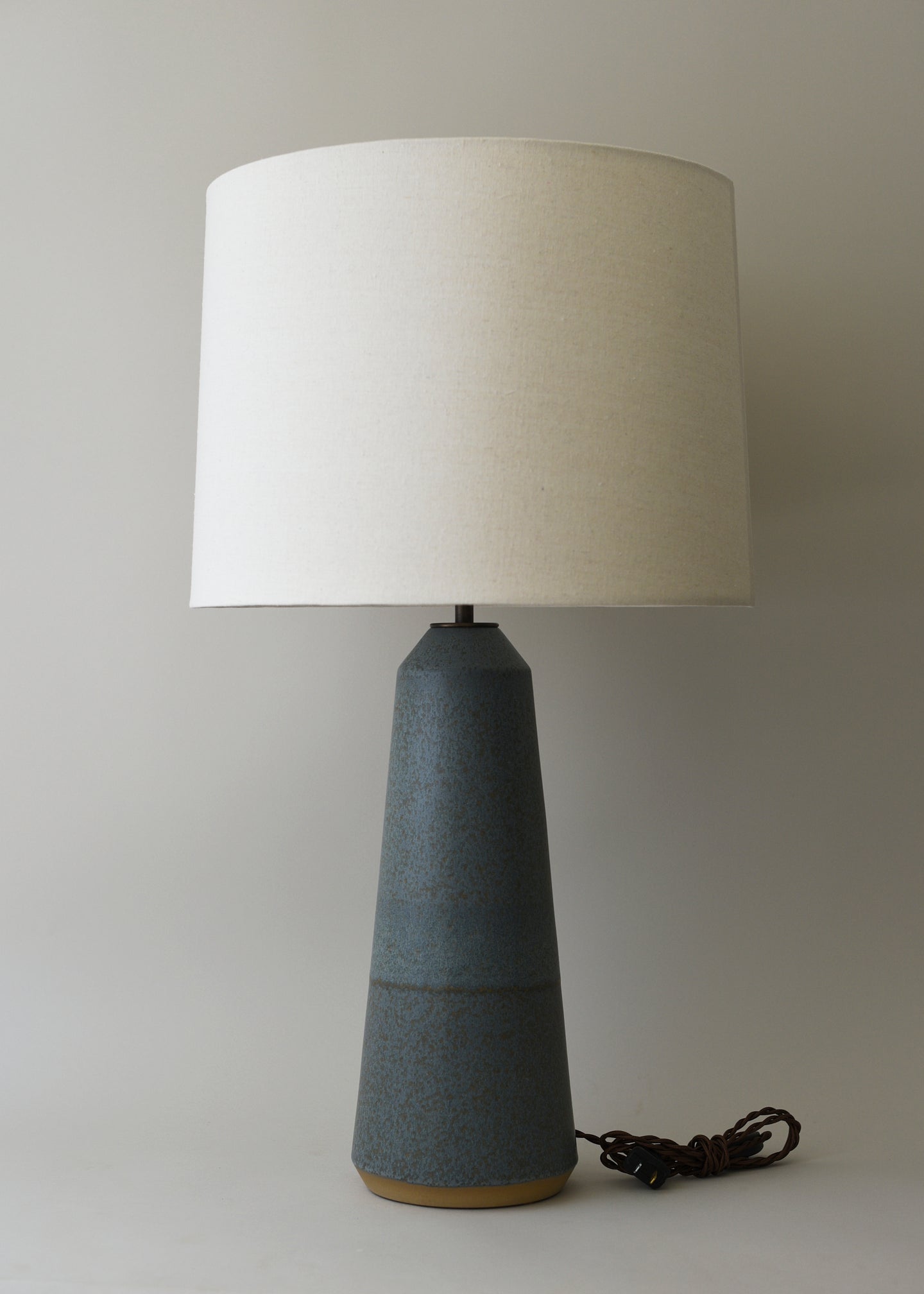 Large Column Lamp in Lake - Victoria Morris Pottery