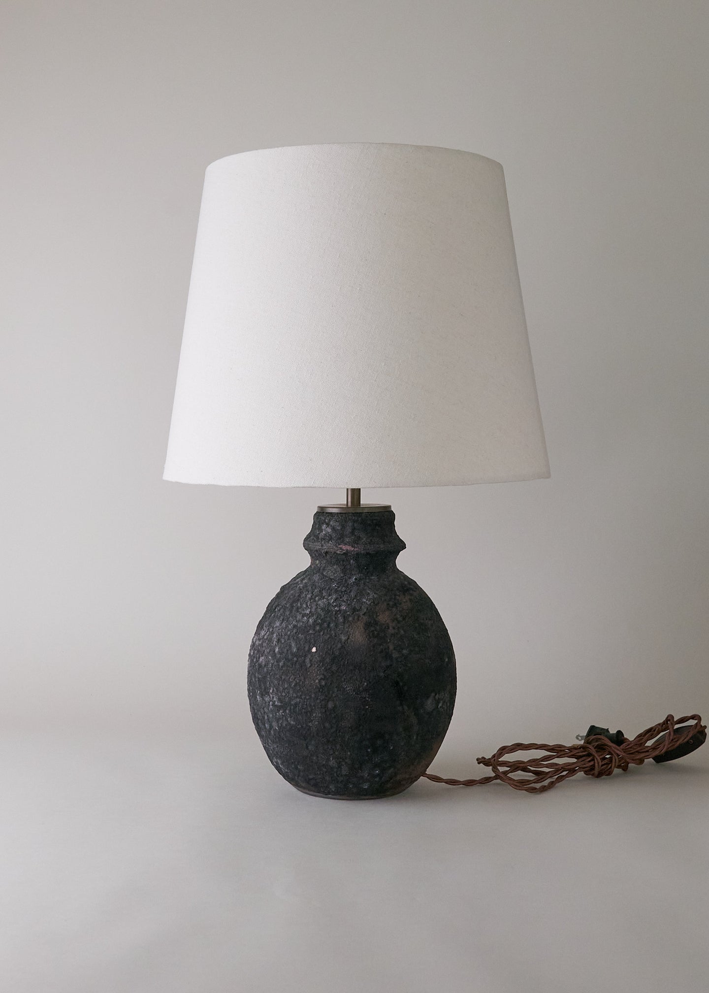 Raku Series Ridge Lamp No.2 - Victoria Morris Pottery