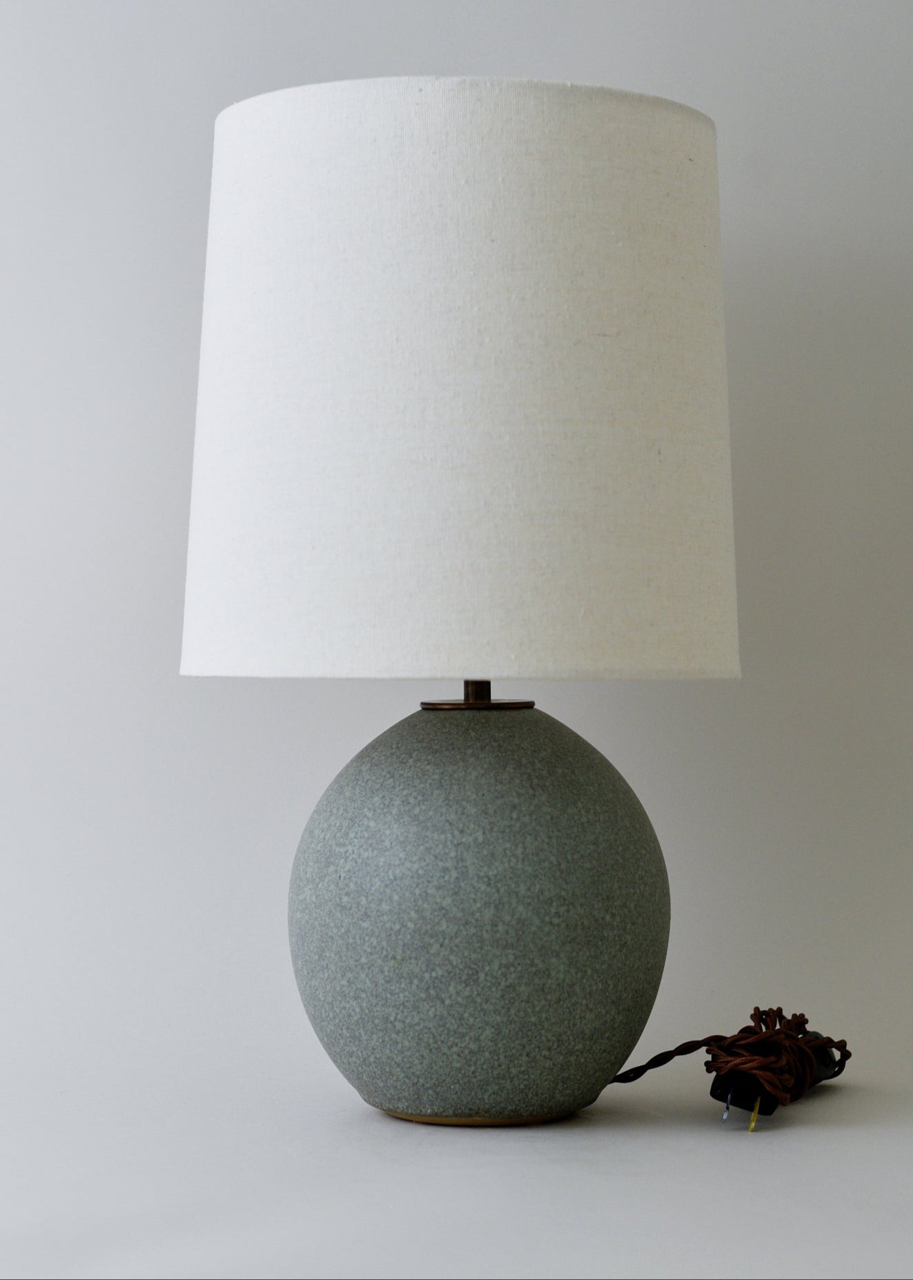 Small Orb Lamp in Mineral - Victoria Morris Pottery