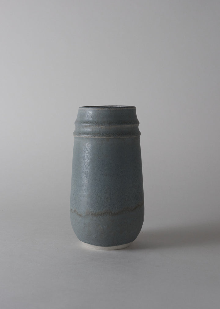 Ridge Series Vase in Lake Blue - Victoria Morris Pottery