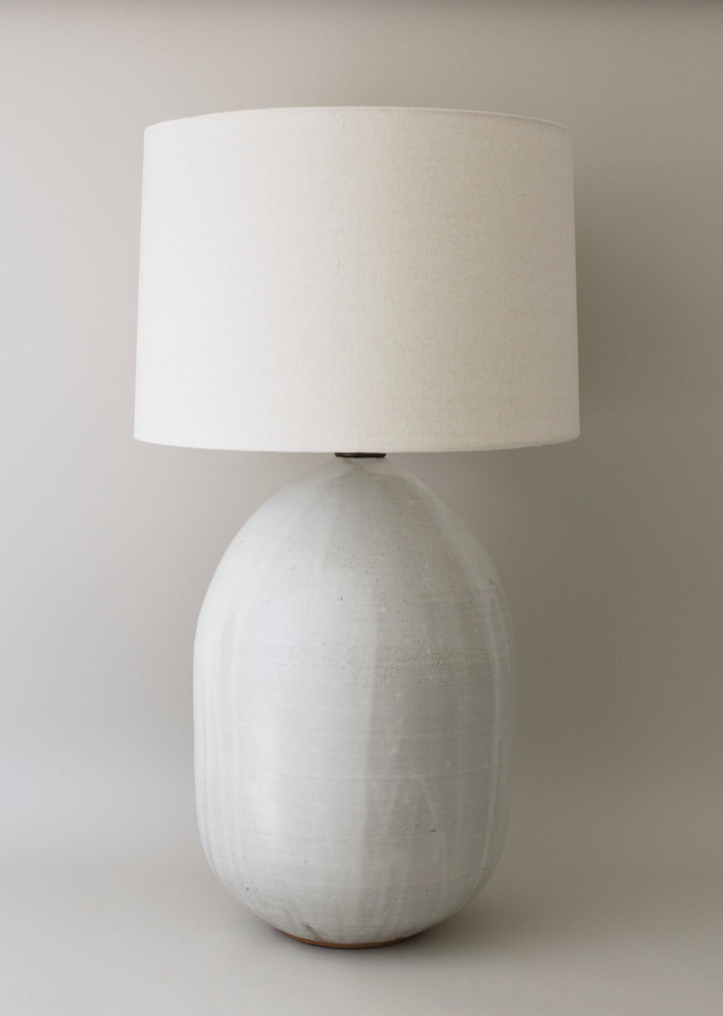 Extra Large Pod Lamp in Flecked Ivory - Victoria Morris Pottery
