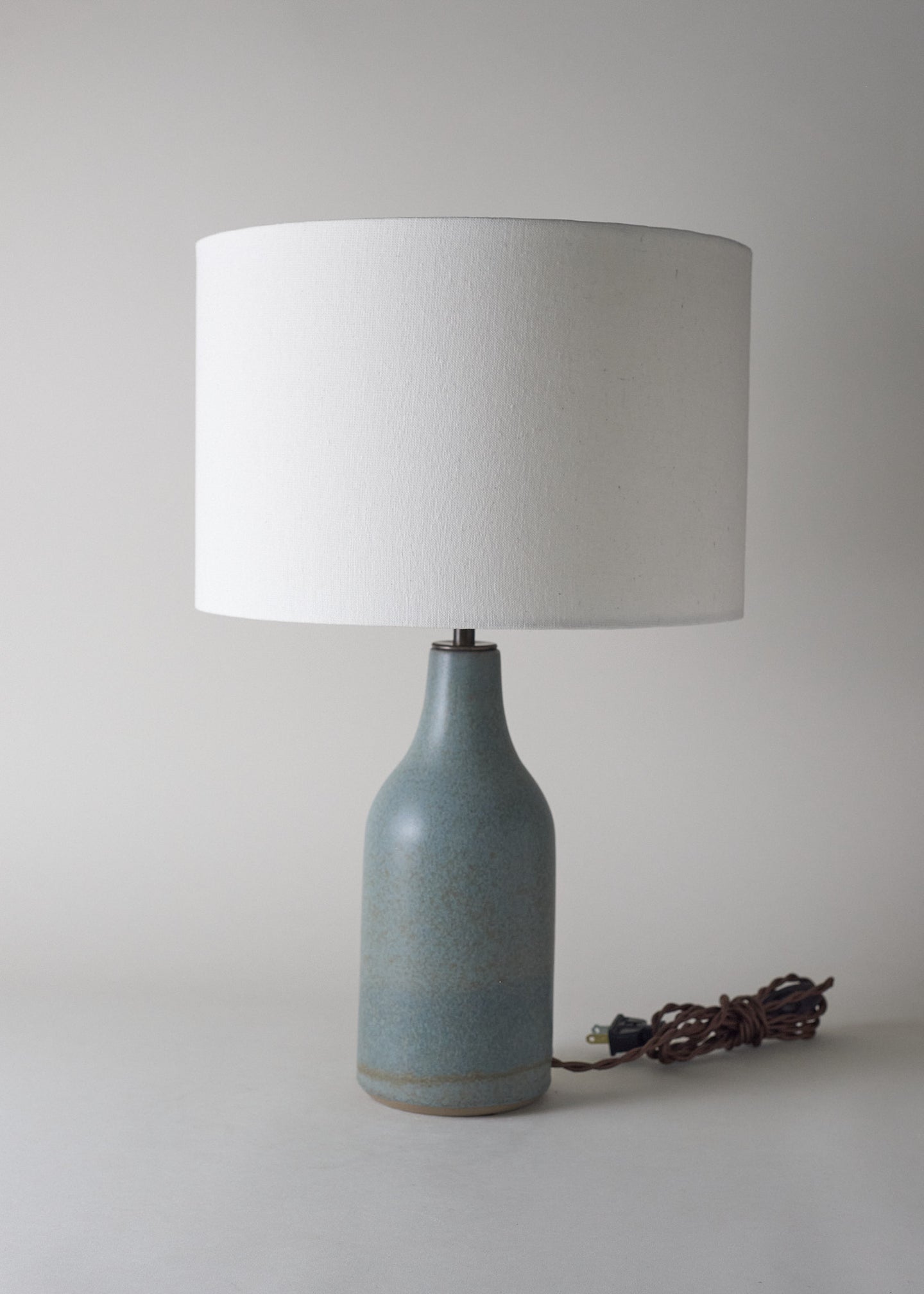 Small Bottle Lamp In Lake Blue - Victoria Morris Pottery