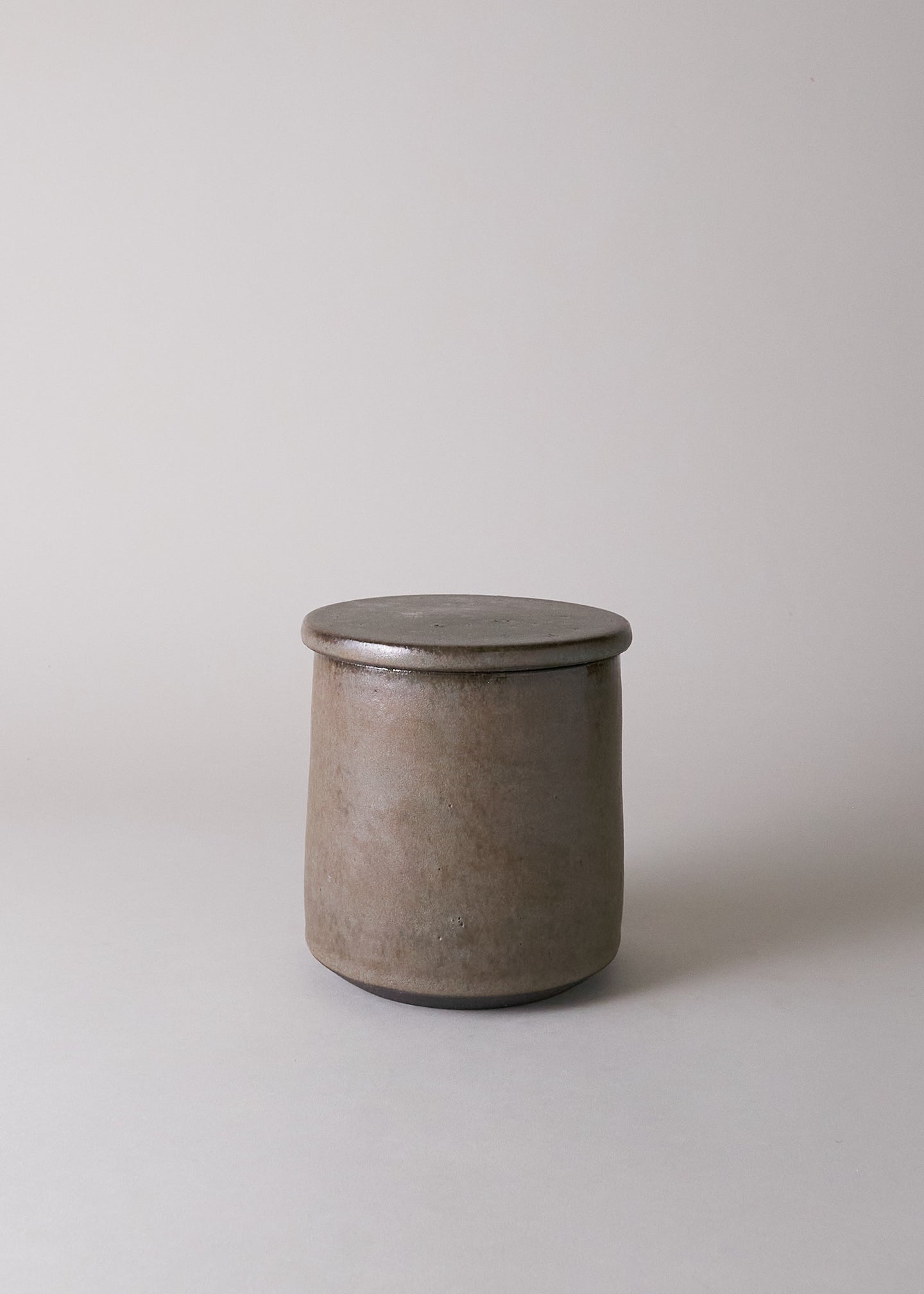 Extra small Canister in Tortoise Shell - Victoria Morris Pottery