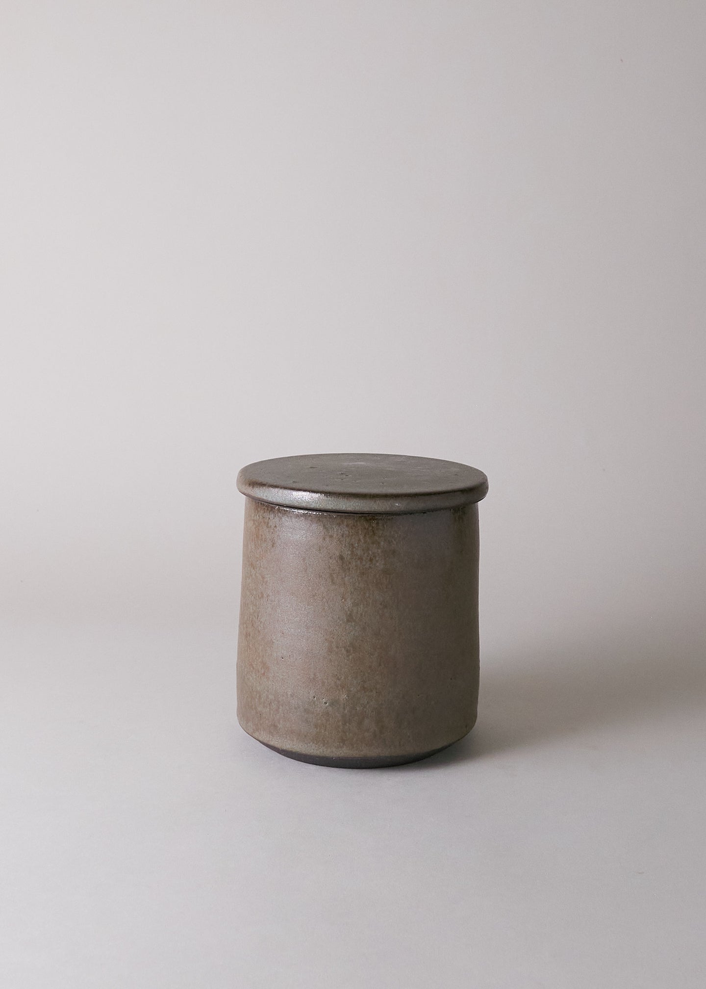 Extra small Canister in Tortoise Shell - Victoria Morris Pottery