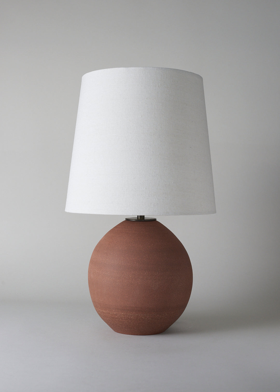 Small Orb Lamp in Terracotta - Victoria Morris Pottery