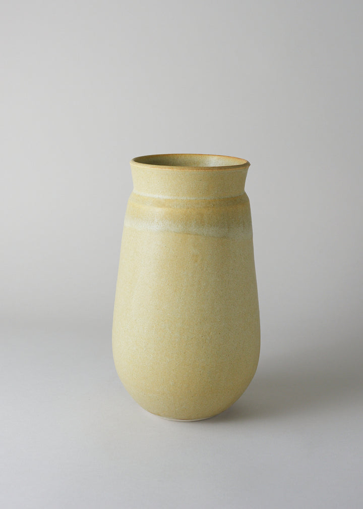 Tulip Series Vase in Ochre - Victoria Morris Pottery