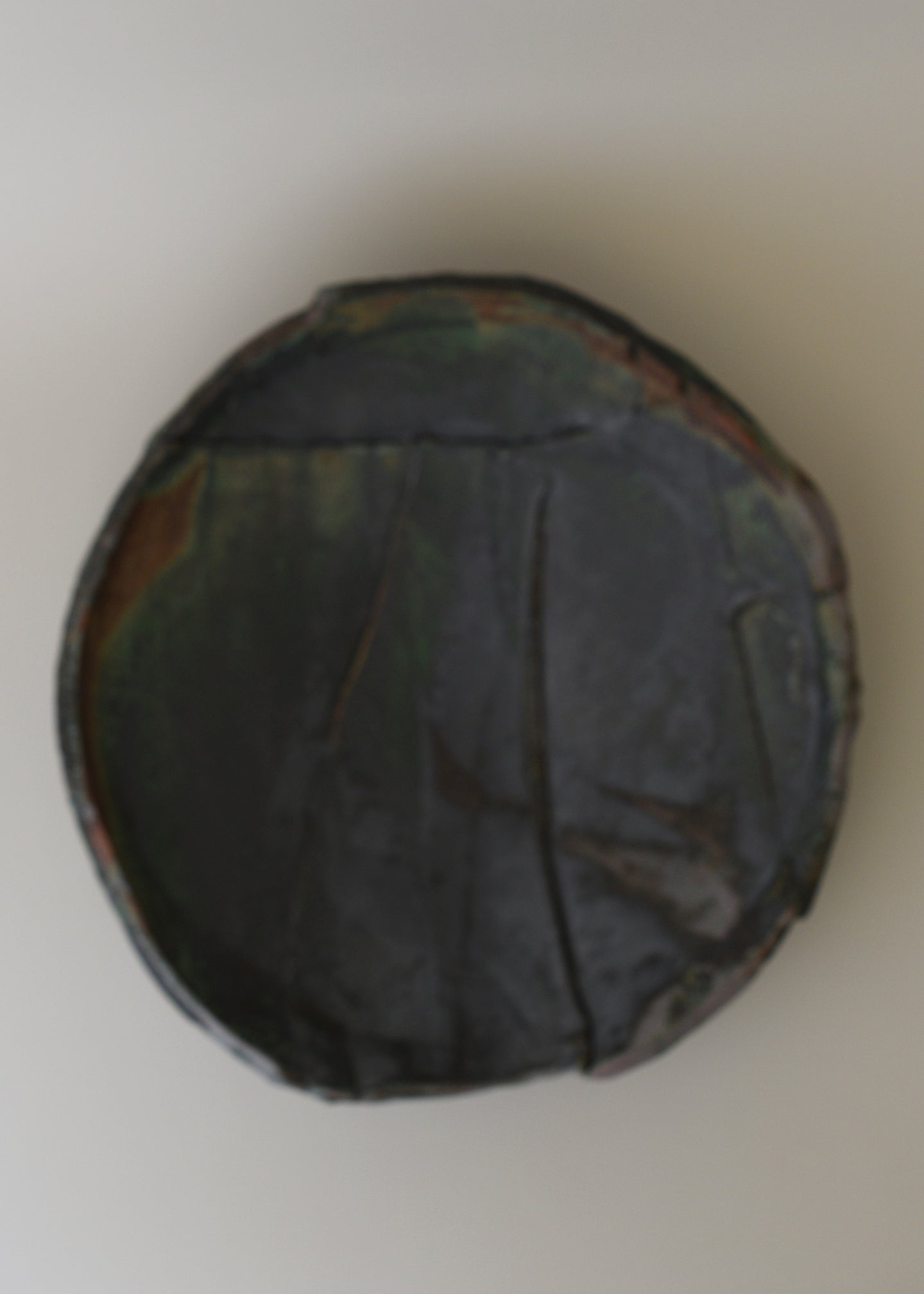 Extra Large Slab Bowl in Lichen - Victoria Morris Pottery