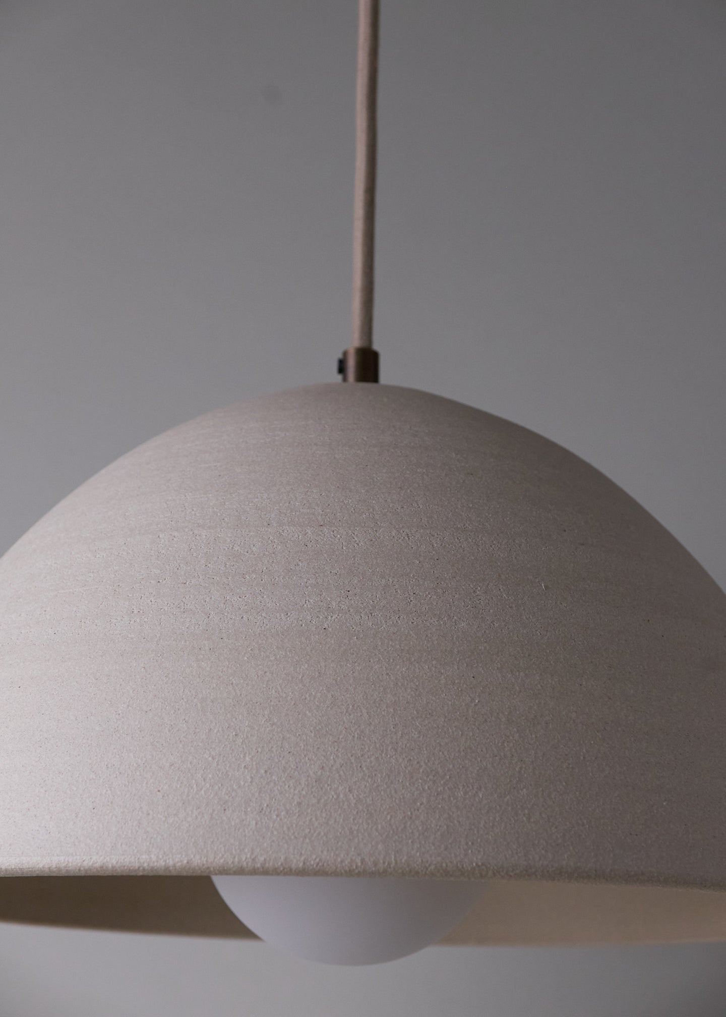 Half Dome Pendant in Chalk - Victoria Morris Pottery