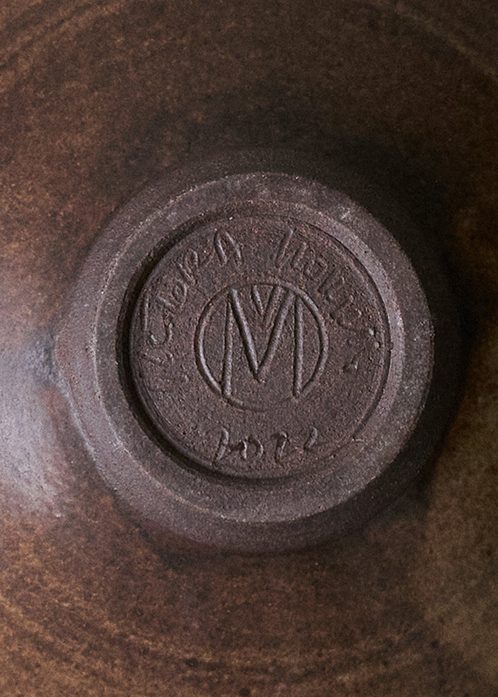 Medium Ledge Bowl in Live Oak - Victoria Morris Pottery