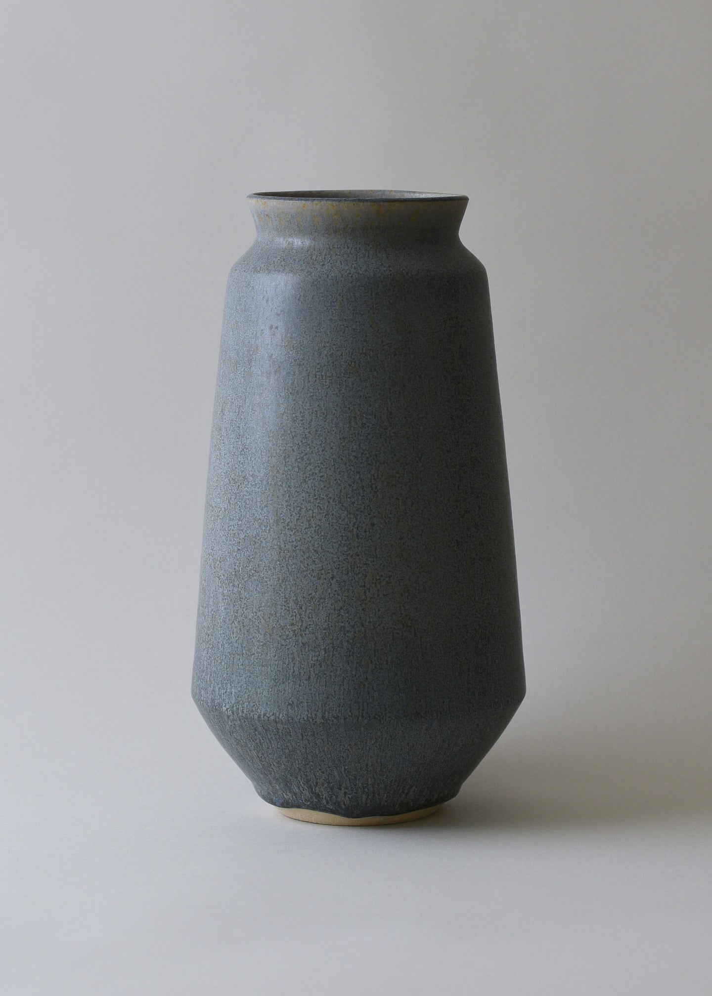 Angled Poppy Vase Lake - Victoria Morris Pottery