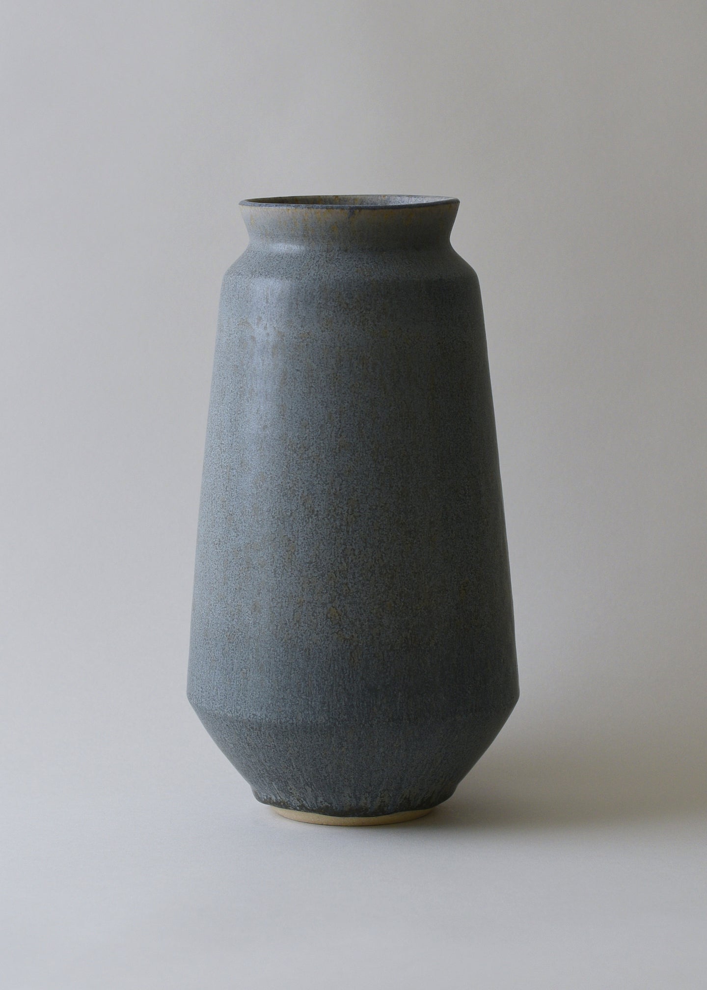 Angled Poppy Vase Lake - Victoria Morris Pottery