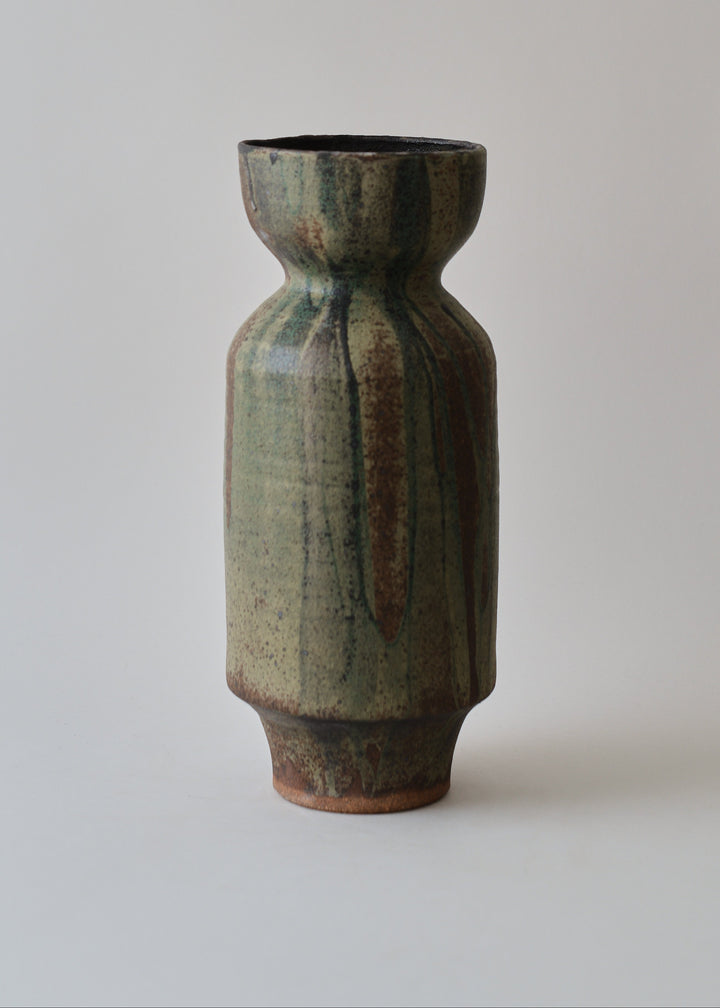 Large Lucy Series Vase no. 5 in Lichen - Victoria Morris Pottery