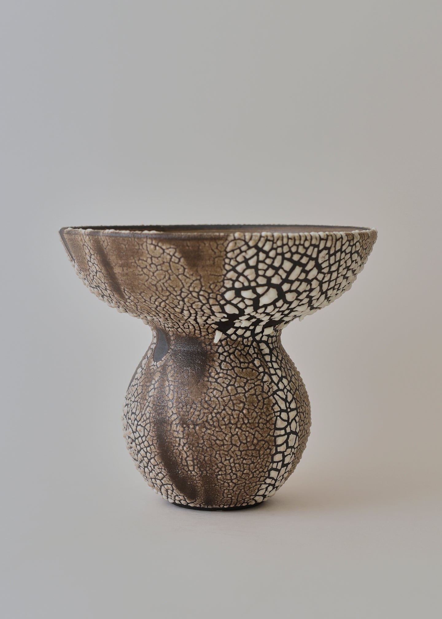 Aeolus Vase in Crawl - Victoria Morris Pottery