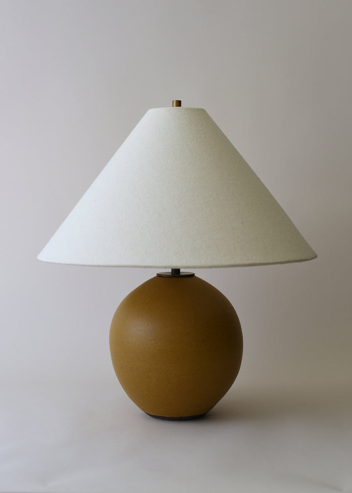 Small Orb Lamp in Honey - Victoria Morris Pottery