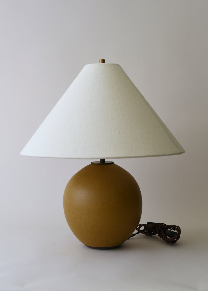 Small Orb Lamp in Honey - Victoria Morris Pottery