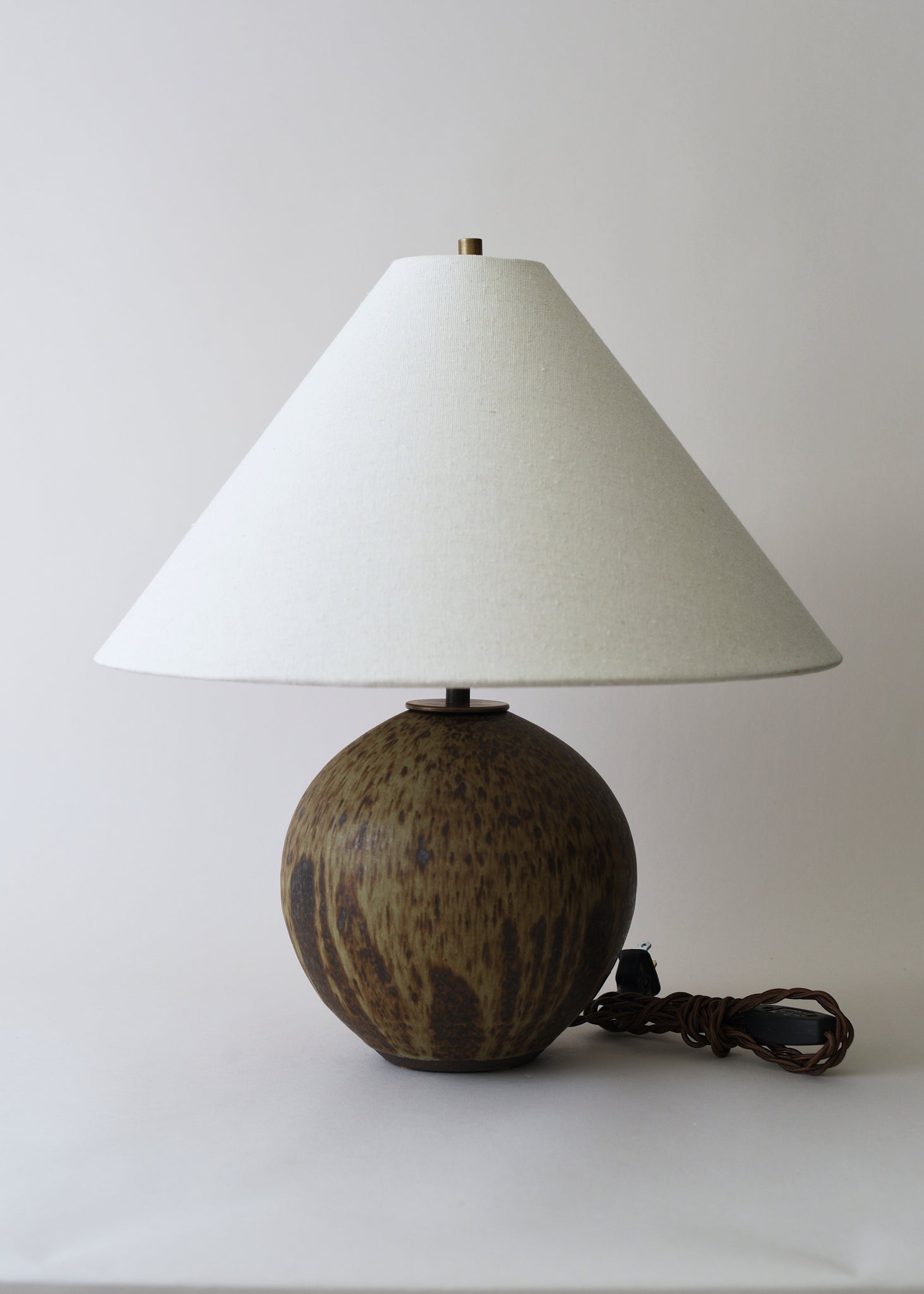 Small Orb Lamp in Live Oak - Victoria Morris Pottery
