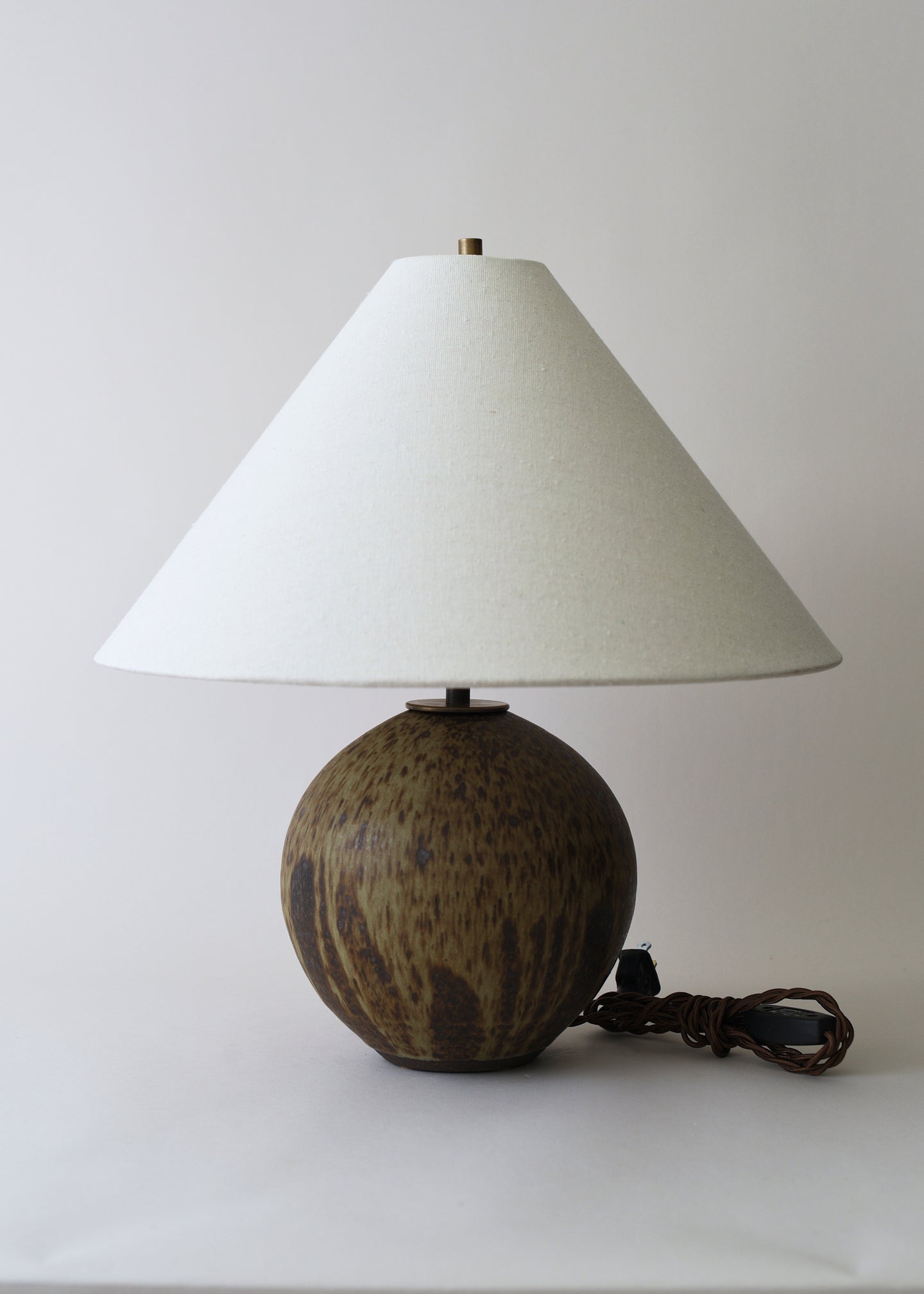 Small Orb Lamp in Live Oak - Victoria Morris Pottery