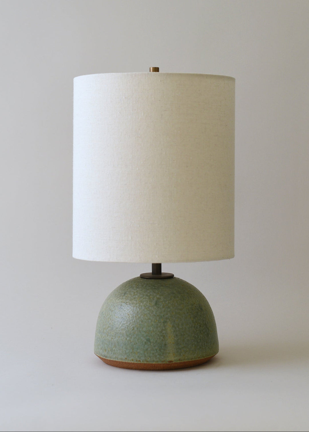 Small Agnes Lamp in Poured Copper Green - Limited Edition - Victoria Morris Pottery