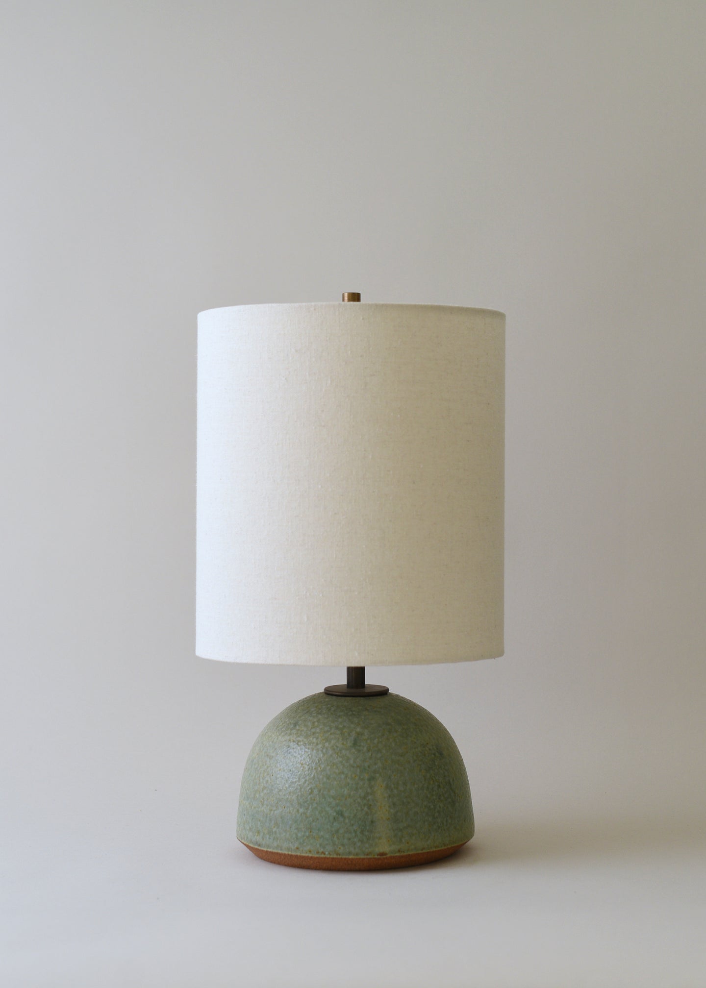 Small Agnes Lamp in Poured Copper Green - Limited Edition - Victoria Morris Pottery