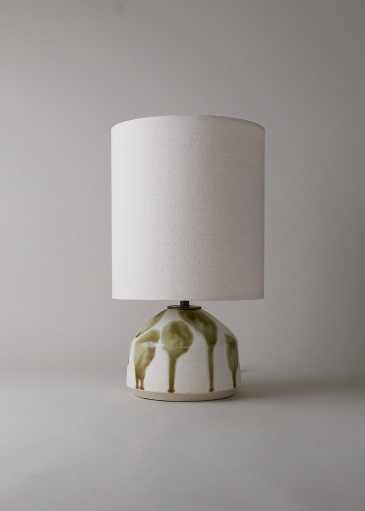Agnes Lamp in Splashed Ivory - Victoria Morris Pottery