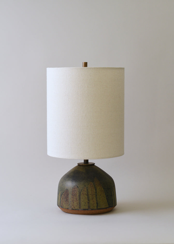 Small Agnes Lamp in Poured Lichen - Victoria Morris Pottery