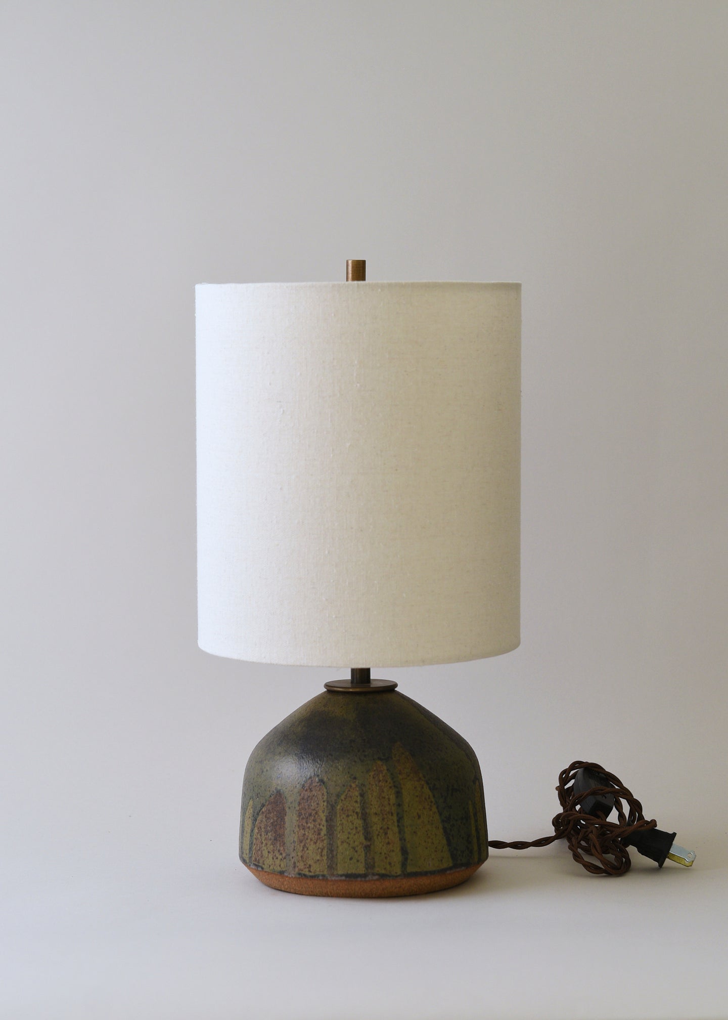 Small Agnes Lamp in Poured Lichen - Victoria Morris Pottery