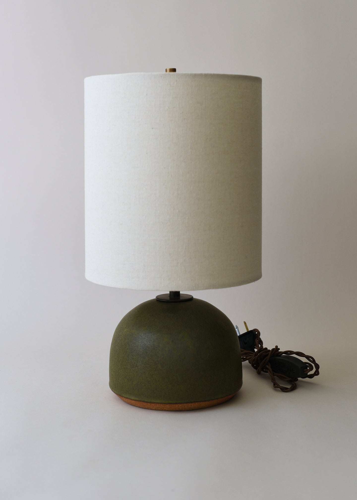 Small Agnes Lamp in Olive - Victoria Morris Pottery
