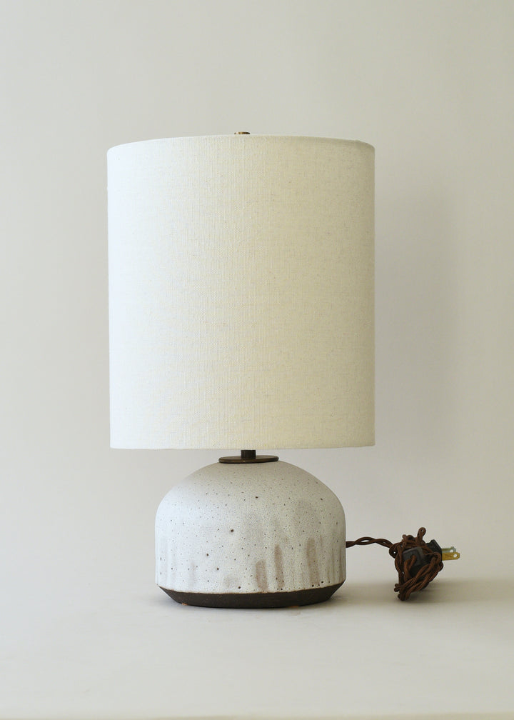 Small Agnes Lamp in Poured White - Victoria Morris Pottery