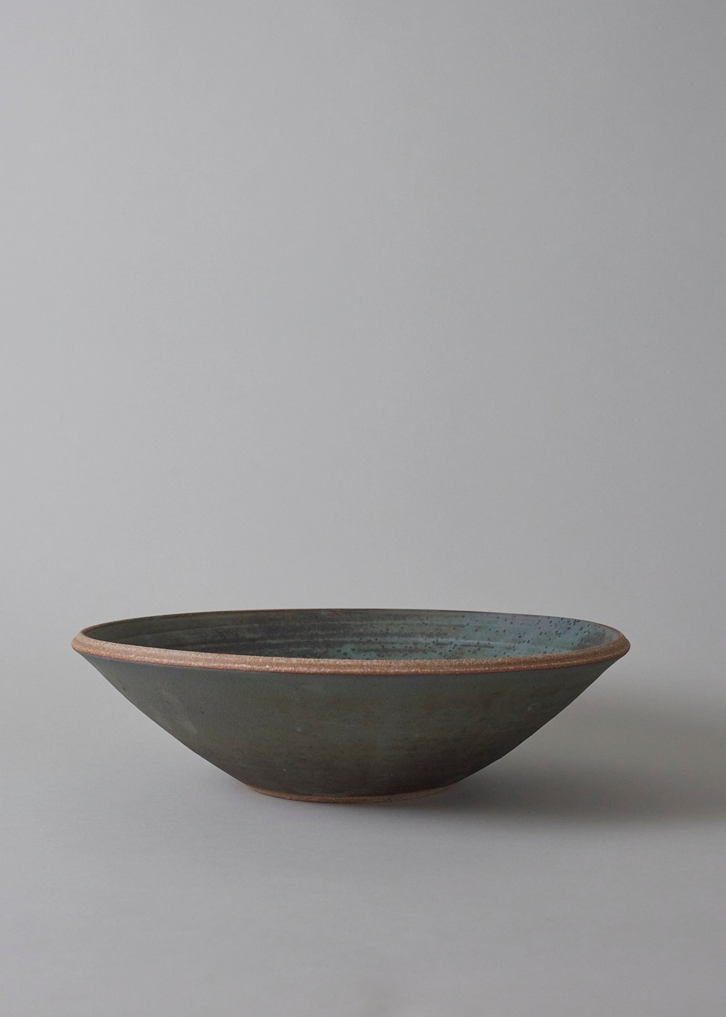 Essential Angled Bowl in Lichen - Victoria Morris Pottery