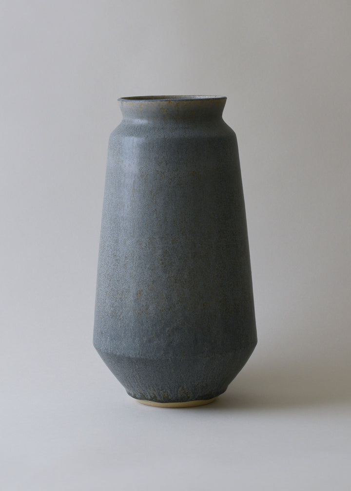 Angled Poppy Vase Lake - Victoria Morris Pottery