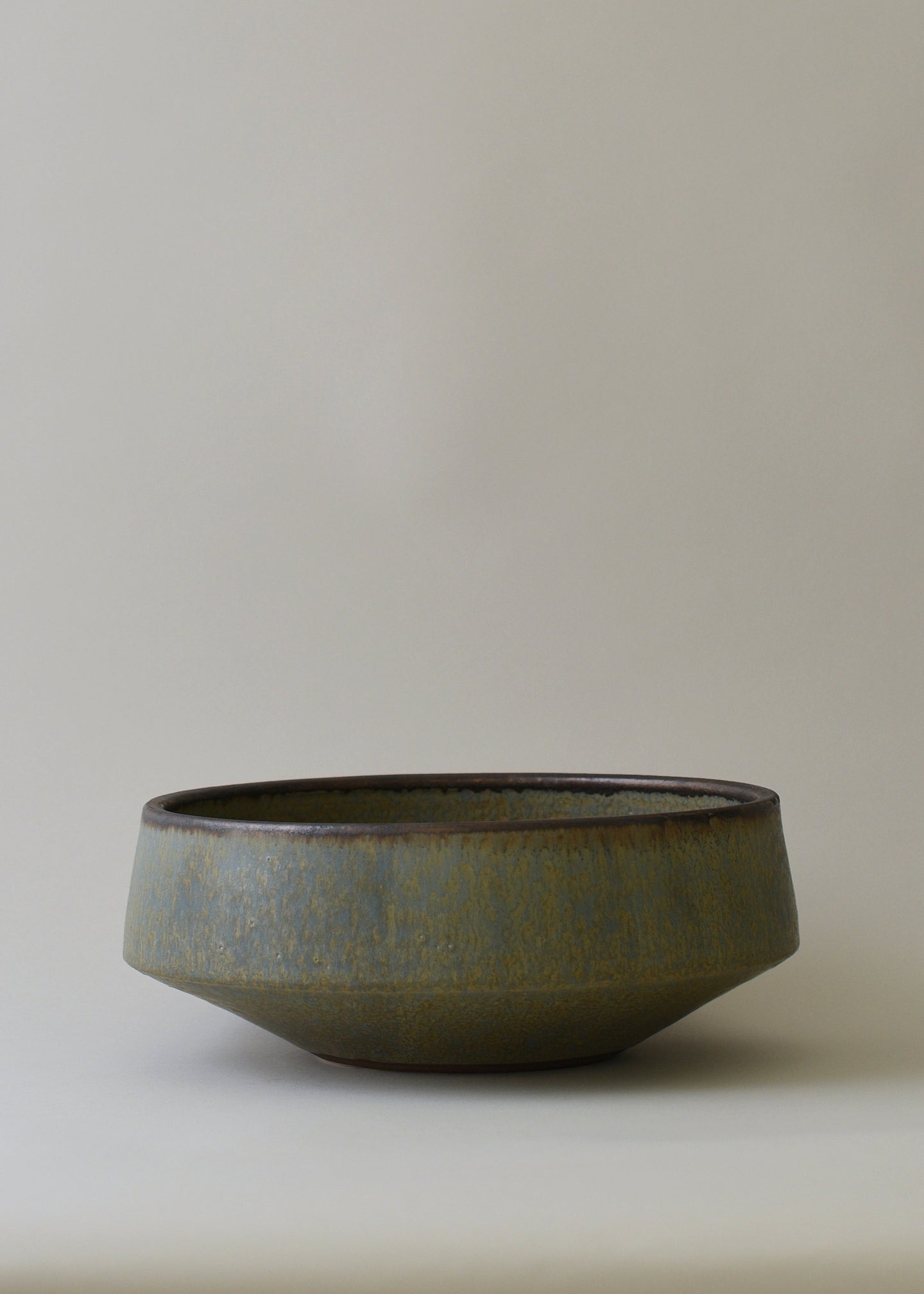 Large Architectural Bowl in Bronzed Agate - Victoria Morris Pottery