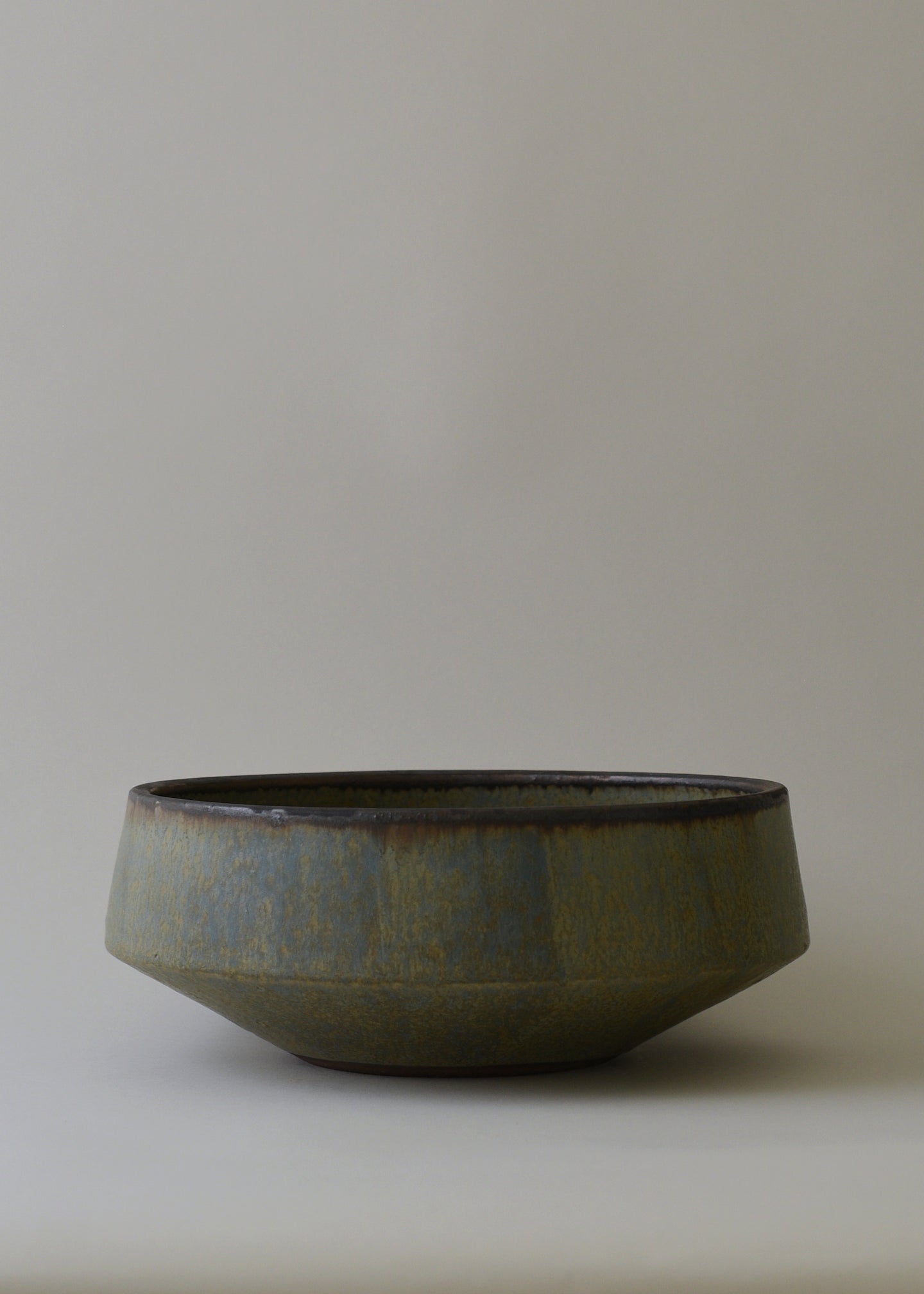 Large Architectural Bowl in Bronzed Agate - Victoria Morris Pottery
