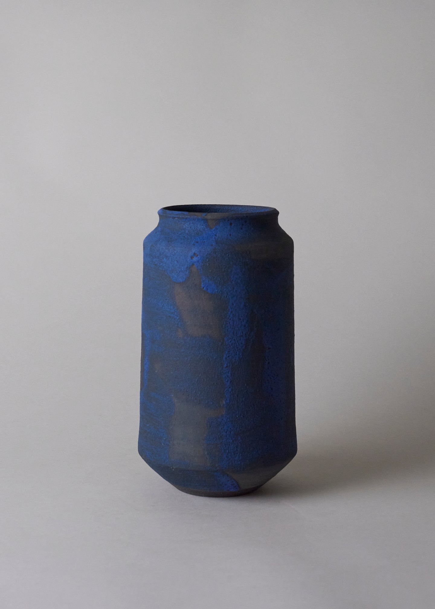 Elle Series Vase in Brushed Cobalt - Victoria Morris Pottery