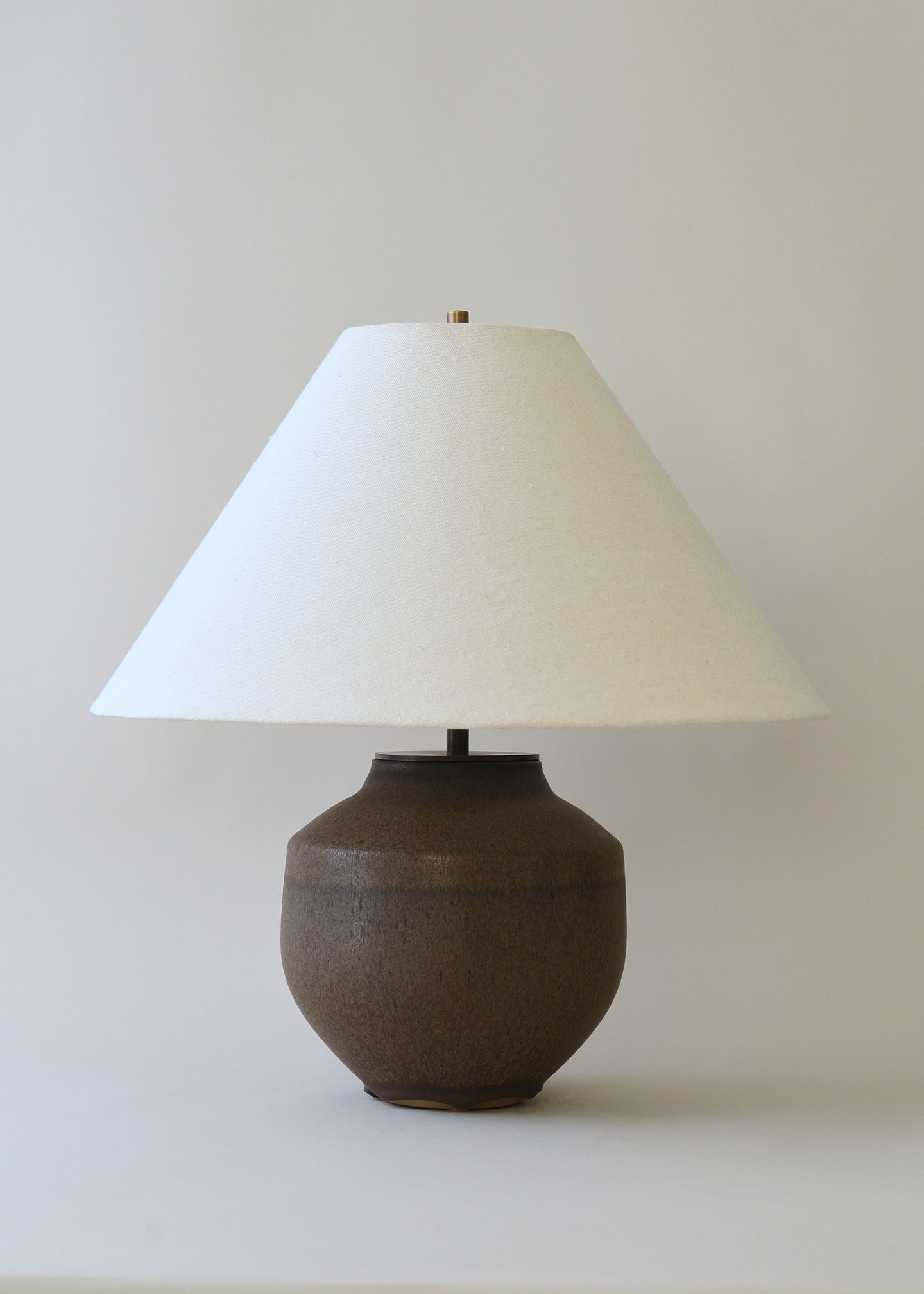 Small Ava Lamp in Walnut - Victoria Morris Pottery