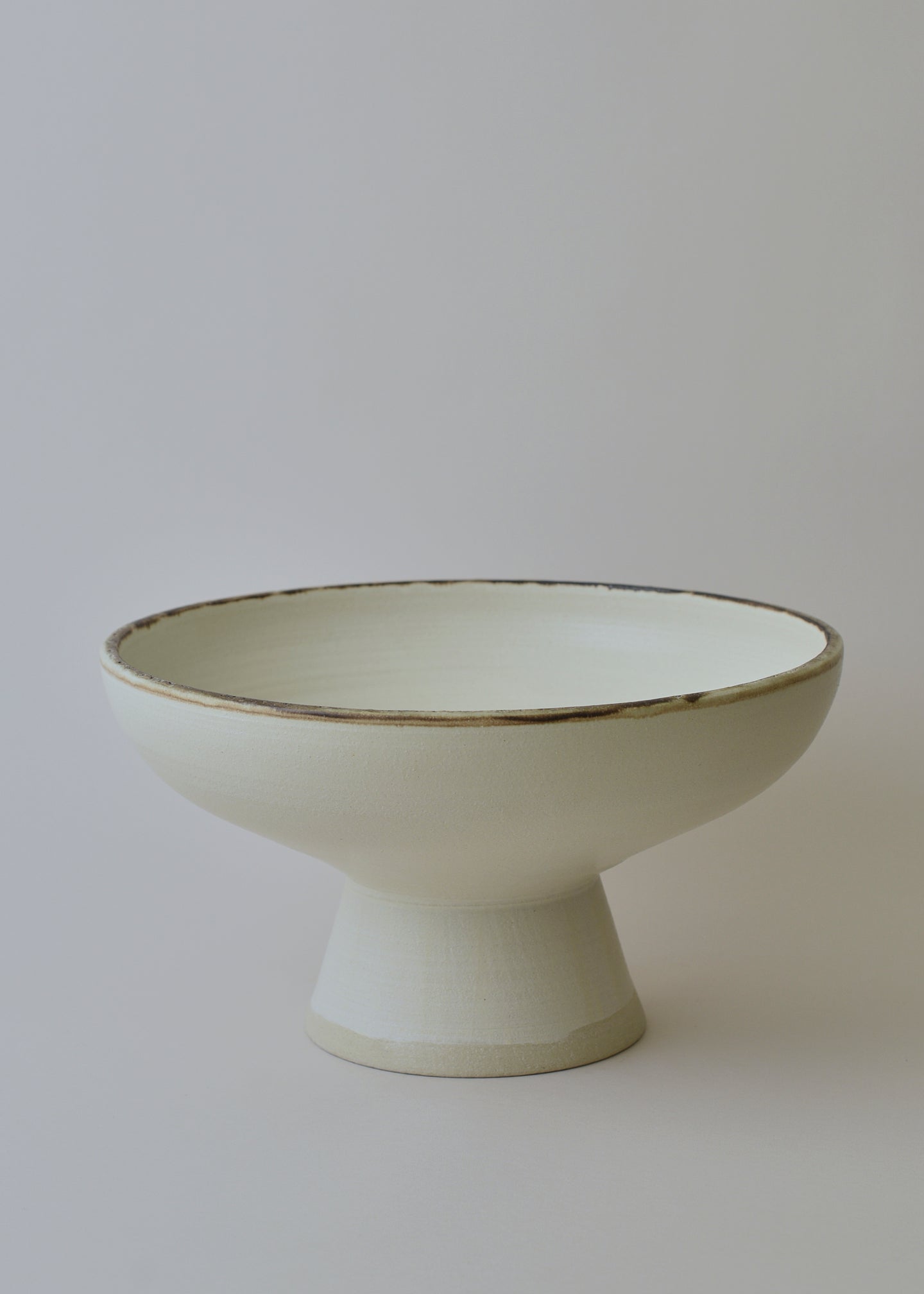 Large Footed Bowl in Bronzed Birch - Victoria Morris Pottery