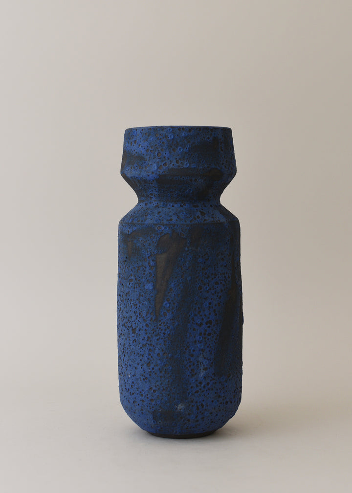 Oko Series Vase in Brushed Cobalt - Victoria Morris Pottery
