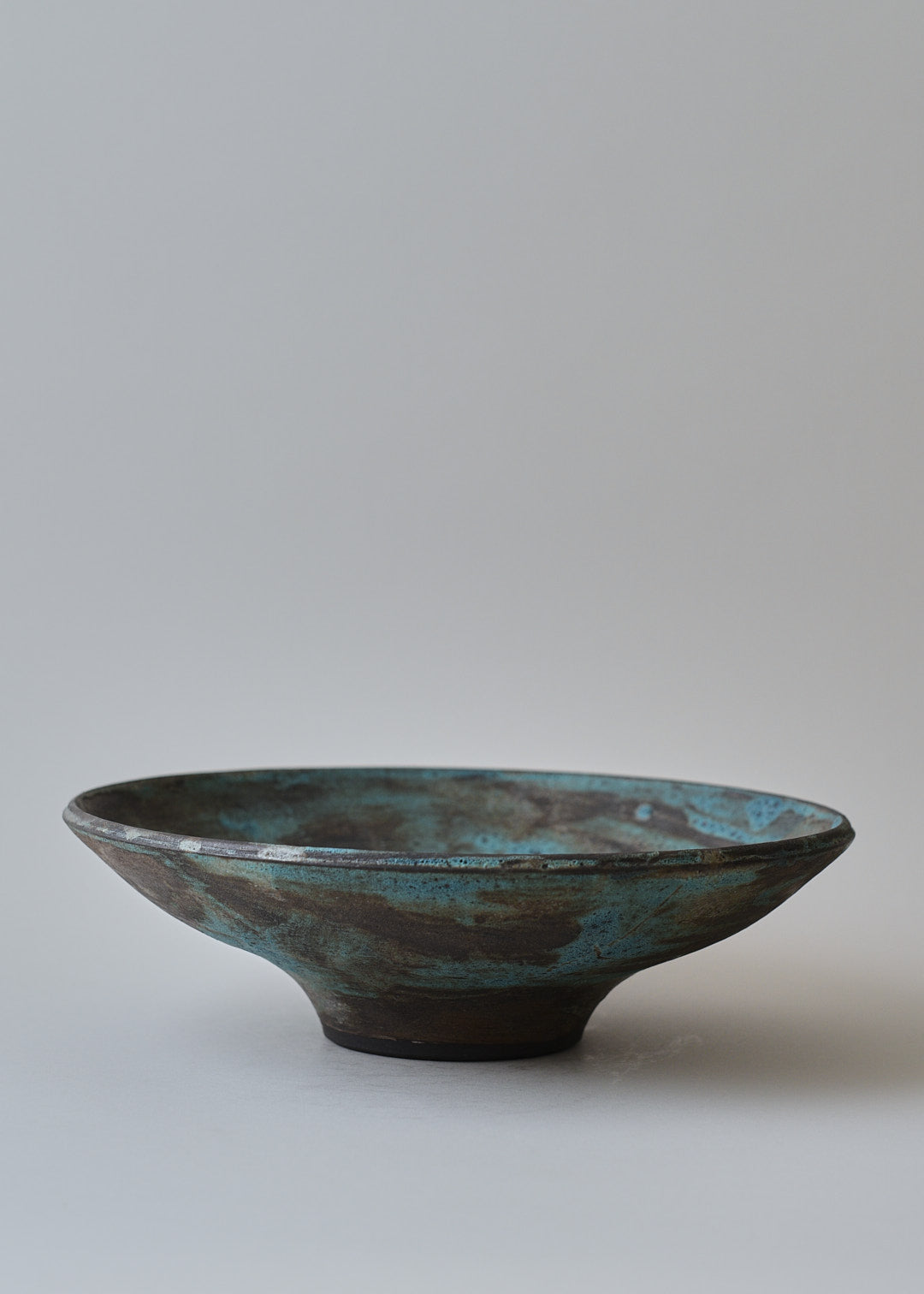 Lucy Bowl in Brushed Turquoise - Victoria Morris Pottery